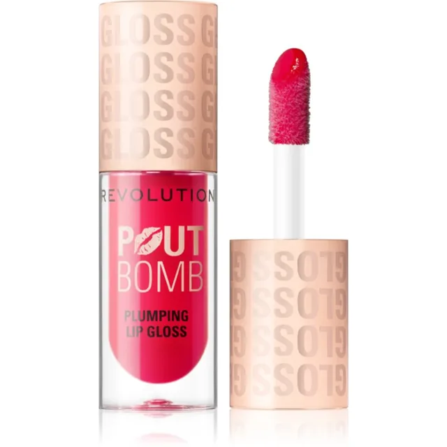 Revolution Pout Bomb lesk na rty se zvětšujícím efektem odstín Cherry Sheer Red 4.6 ml