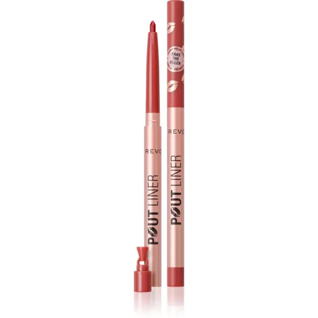 Revolution Pout Liner tužka na rty pro zvětšení objemu odstín Burnt Cherry Red 0.2 g