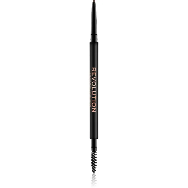 Revolution Precise Brow Pencil precizní tužka na obočí s kartáčkem odstín Medium Brown 0.05 g