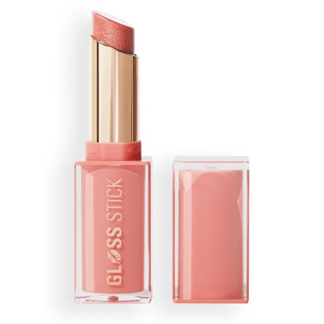 Revolution Rtěnka Pout Lip Gloss Stick 3 g Shimmer Peach Sorbet Nude