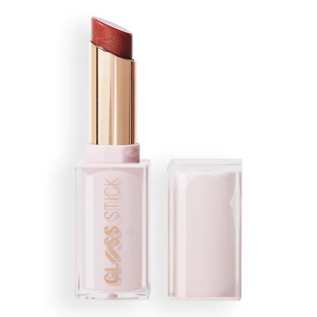 Revolution Rtěnka Pout Lip Gloss Stick 3 g Shimmer Sugar Cookie Pink