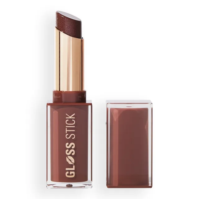 Revolution Rtěnka Pout Lip Gloss Stick 3 g Shimmer Toasted Caramel