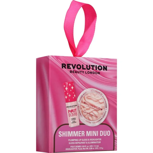 Revolution Shimmer mini Duo dárková sada s rozjasňujícím efektem pro ženy 1 ks