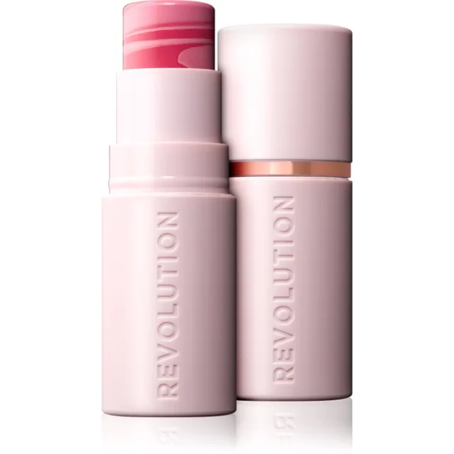 Revolution Skin Silk Blush Stick krémová tvářenka v tyčince odstín Light Pink Marble 4.5 g