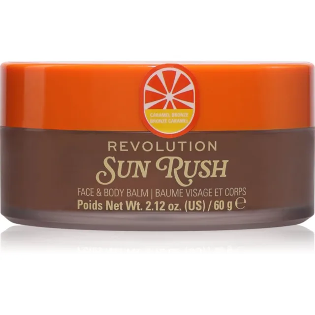 Revolution Sun Rush Face & Body Balm balzám po opalování s rozjasňujícím efektem odstín Caramel Bronze 60 g