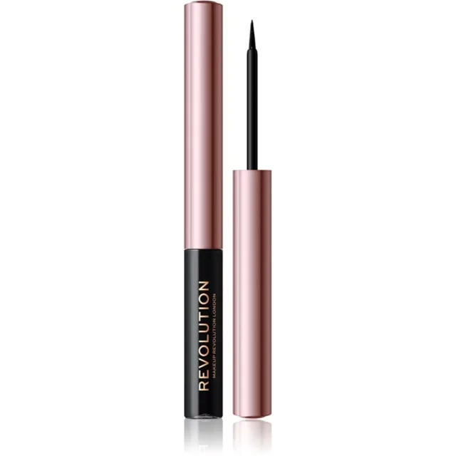 Revolution Super Flick tekuté oční linky odstín Black 2.4 ml