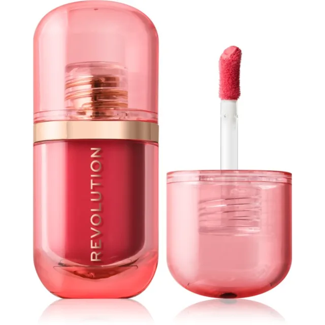 Revolution Superdewy Blush Burst tekutá tvářenka odstín Watermelon Pop Coral 4.2 ml