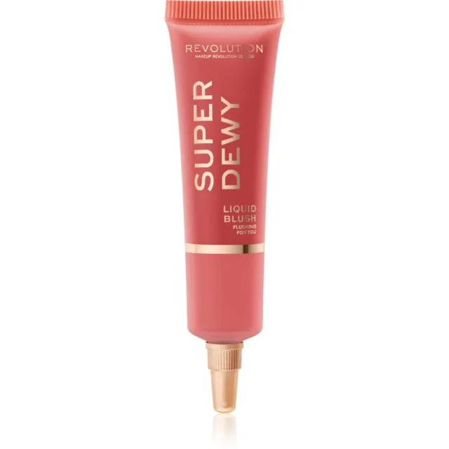 Revolution Superdewy tekutá tvářenka odstín Flushing For You 15 ml