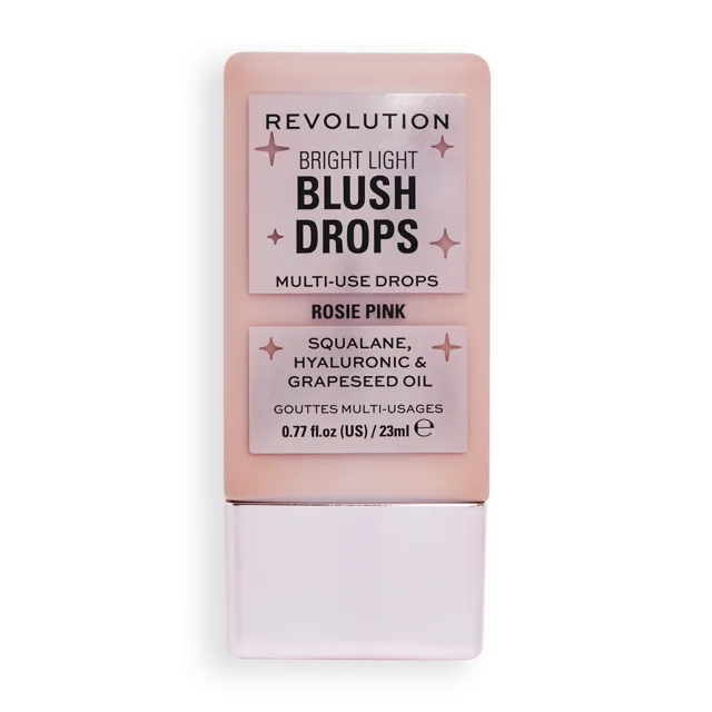 Revolution Tekutá tvářenka Bright Light Pink Rosie Blush Drops 23 ml
