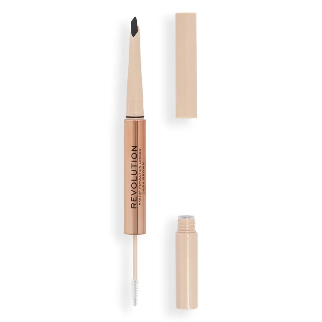 Revolution Tužka na obočí Fluffy Duo 1 ks Dark Brown