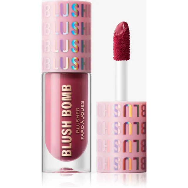 Revolution Y2k Blush Bomb tekutá tvářenka odstín That's Cute Pink 4.5 ml