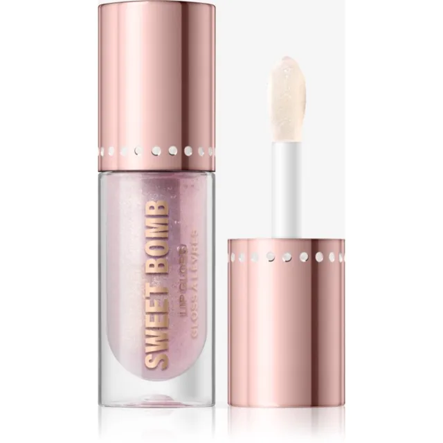 Revolution Y2k Sweet Bomb třpytivý lesk na rty odstín Vanilla Ice White Holo 4.5 ml