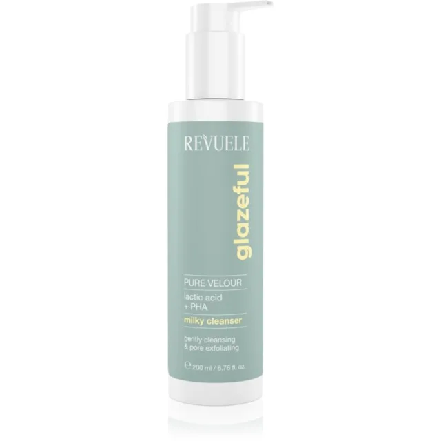 Revuele Glazeful Milky Cleanser Pure Velour jemné čisticí mléko s exfoliačním účinkem 200 ml