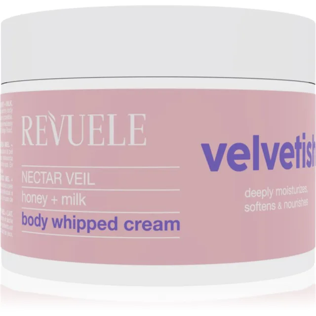 Revuele Velvetish Nectar Veil Body Whipped Cream hydratační tělový krém Honey + Milk 300 ml