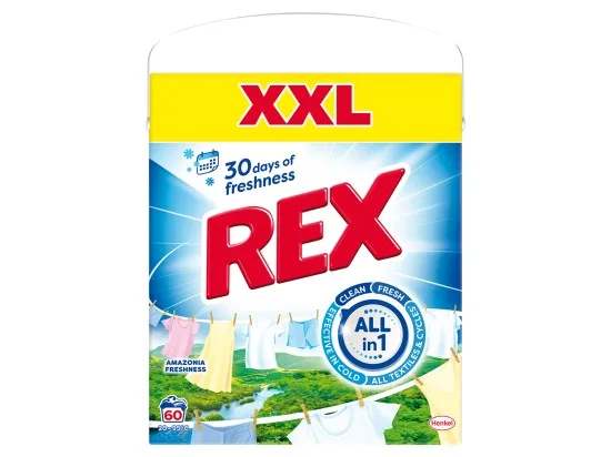 REX Amazonia Freshness prací prášek 60 PD