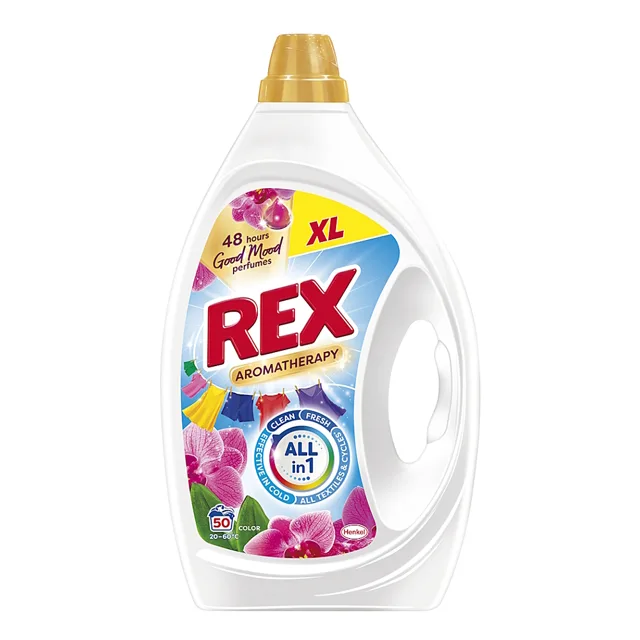 REX Aromatherapy Prací gel Orchid Color 50 praní 2,25 l