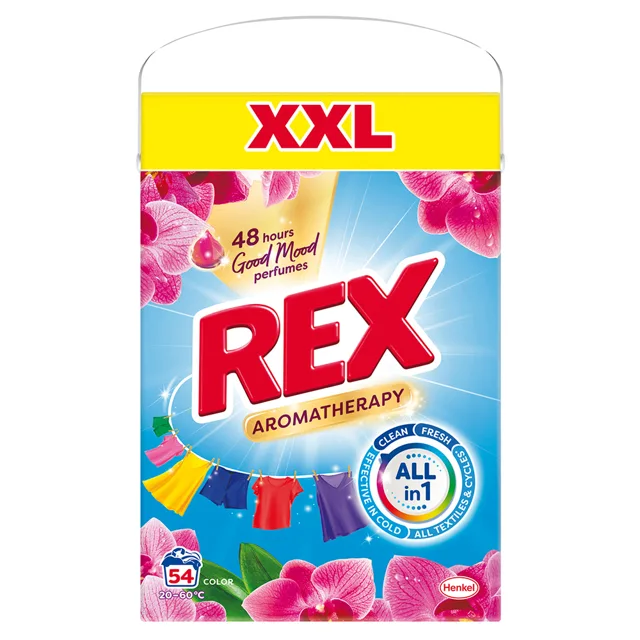 Rex Prací prášek Aromatherapy Orchid 54 dávek