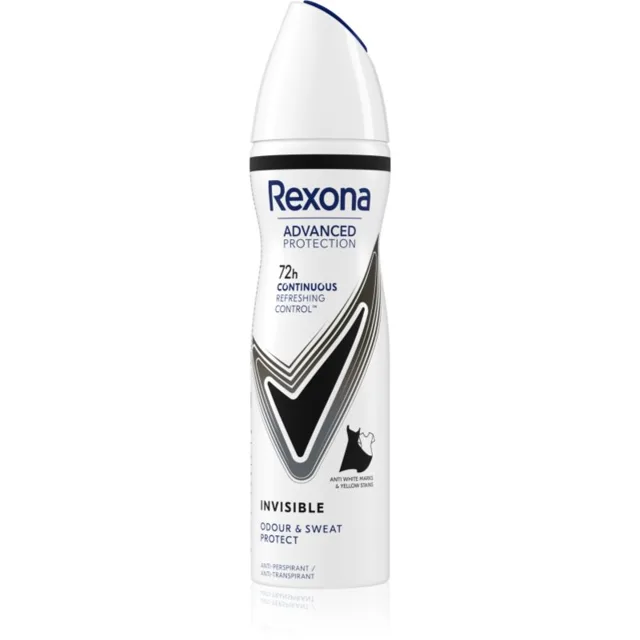 Rexona Advanced Protection Invisible antiperspirant ve spreji proti bílým a žlutým skvrnám 150 ml