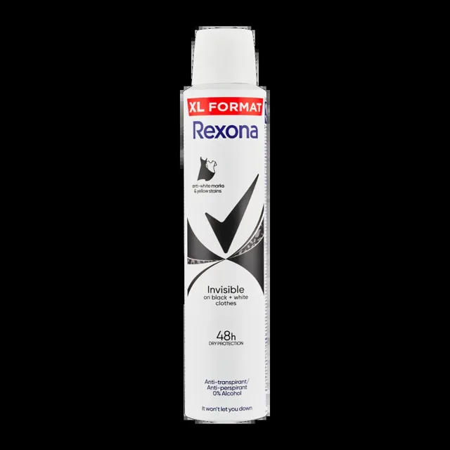 Rexona Antiperspirant sprej pro ženy Invisible Black & White 200 ml