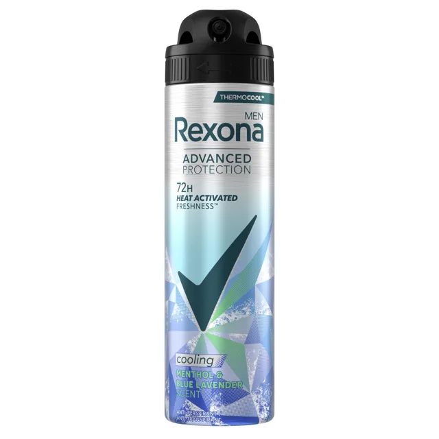 Rexona Antiperspirant ve spreji Advanced Protection Menthol & Blue Lavender 150 ml
