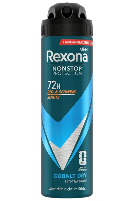 Rexona Men Nonstop Protection Antiperspirant Deodorant Cobalt Dry 150 ml
