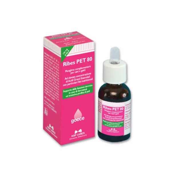 Ribes Pet 80 kapek na kůži a srst - 25 ml
