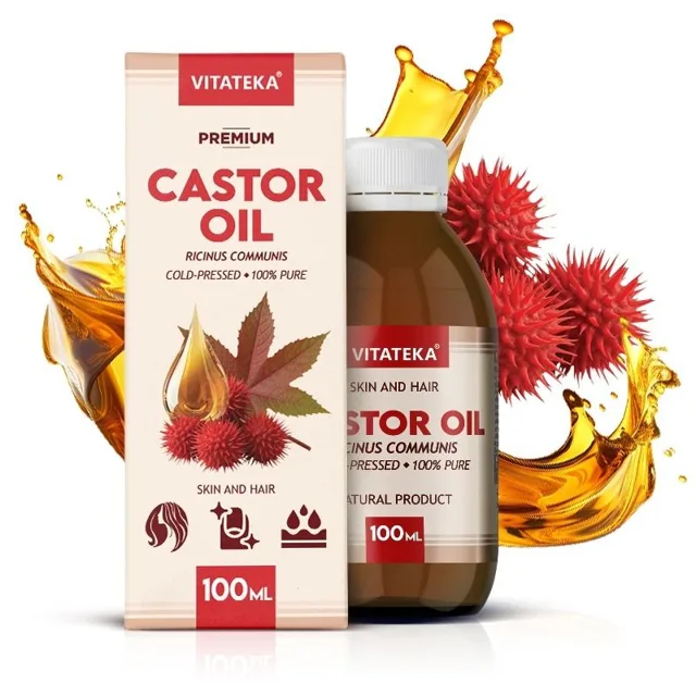 Ricinový olej na pokožku a vlasy – 100 ml – Vitateka