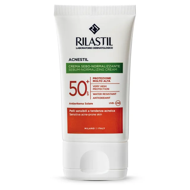 Rilastil Acnestil Ochranný krém na problematickou pleť SPF50+ 40 ml