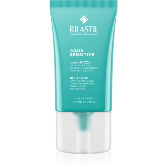 Rilastil Aqua Sensitive hydratační krém pro suchou až velmi suchou pleť 40 ml
