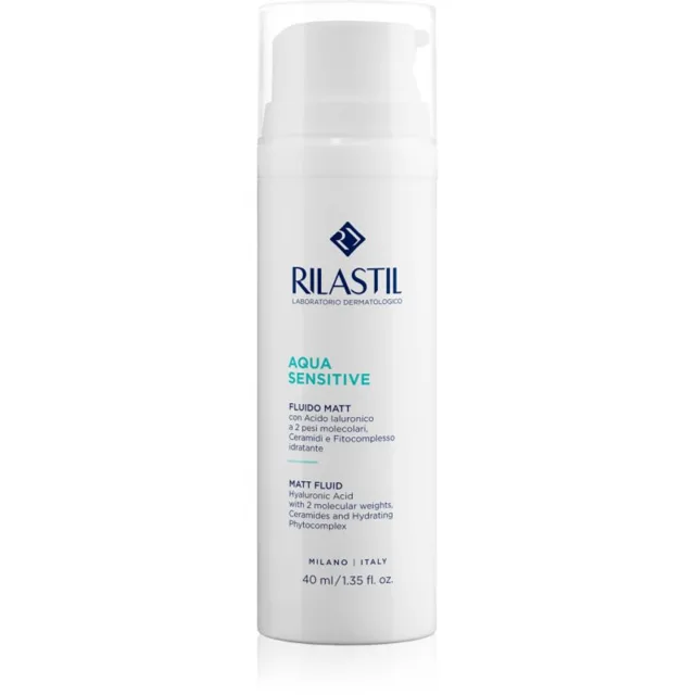 Rilastil Aqua Sensitive hydratační matující fluid pro citlivou pleť se sklonem k akné 40 ml