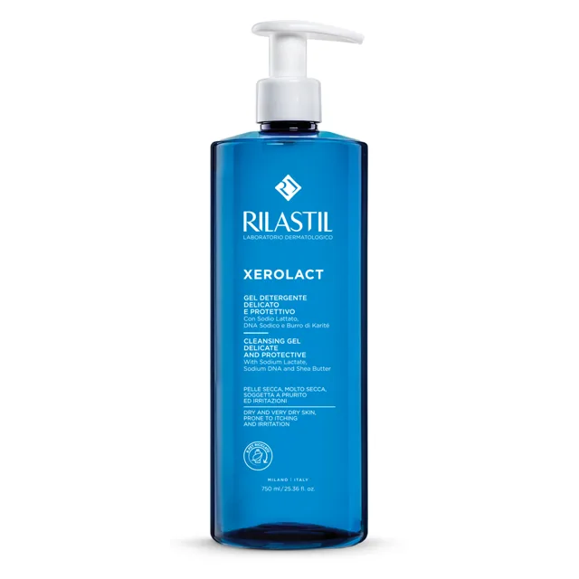 Rilastil Xerolact Čisticí gel na obličej a tělo 750 ml