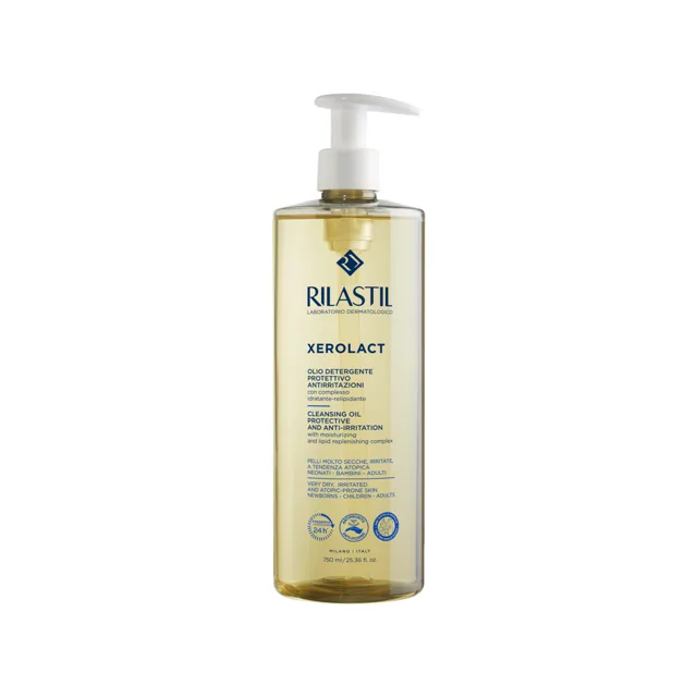 Rilastil Xerolact Čisticí olej na obličej a tělo 750 ml