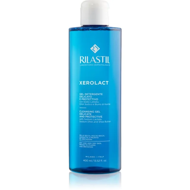 Rilastil Xerolact Cleansing Gel jemný čisticí gel pro suchou až velmi suchou pokožku 400 ml