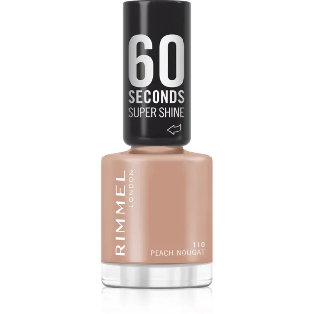 Rimmel 60 Seconds Super Shine lak na nehty odstín 110 Peach Nougat 8 ml
