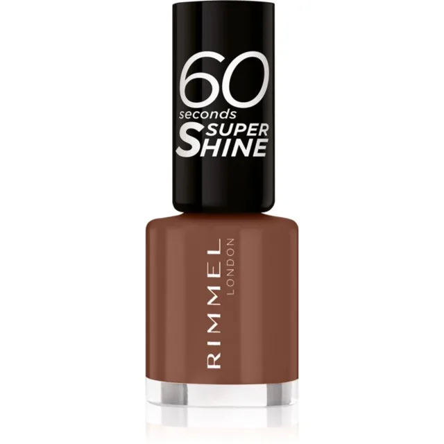 Rimmel 60 Seconds Super Shine lak na nehty odstín 140 Chocolate Eclipse 8 ml
