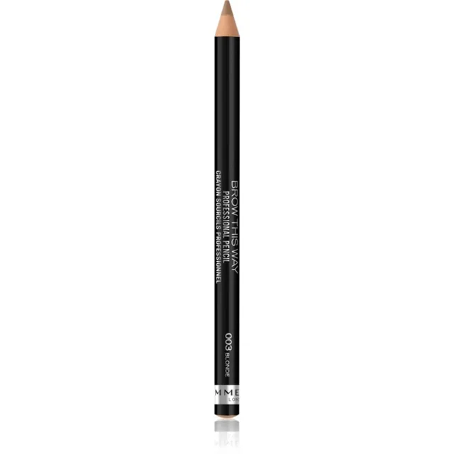 Rimmel Brow This Way tužka na obočí s kartáčkem odstín 003 Blonde 1,4 g