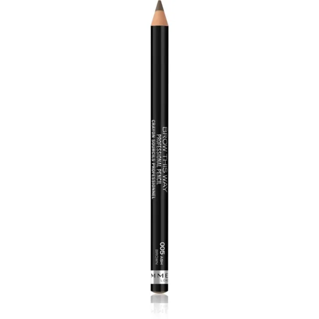 Rimmel Brow This Way tužka na obočí s kartáčkem odstín 005 Ash Brown 1,4 g