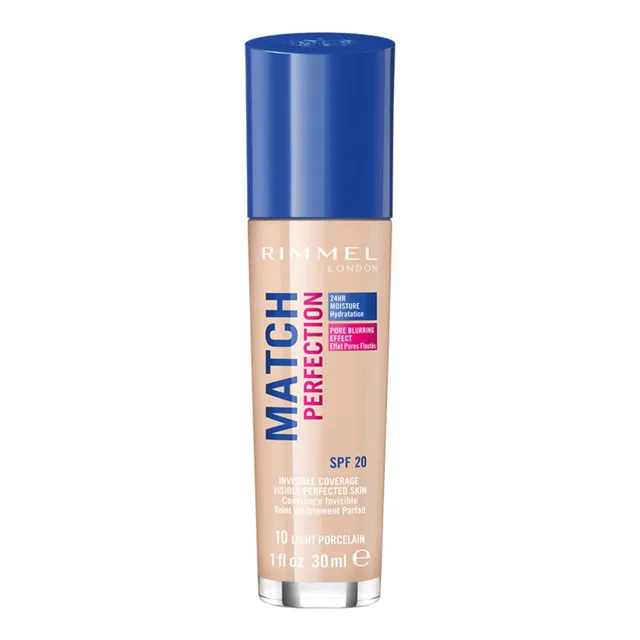 Rimmel Hydratační make-up Match Perfection Foundation 30 ml 010 Ligh Porcelain