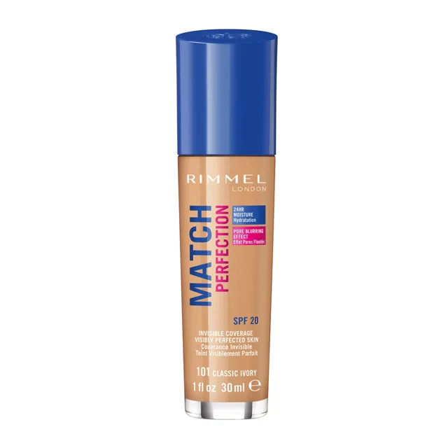Rimmel Hydratační make-up Match Perfection Foundation 30 ml 101 Classic Ivory