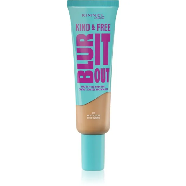 Rimmel Kind & Free Blur It Out lehký hydratační make-up odstín 400 Natural Beige 30 ml