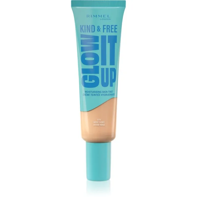 Rimmel Kind & Free Glow It Up lehký hydratační make-up odstín 010 Rose Ivory 30 ml