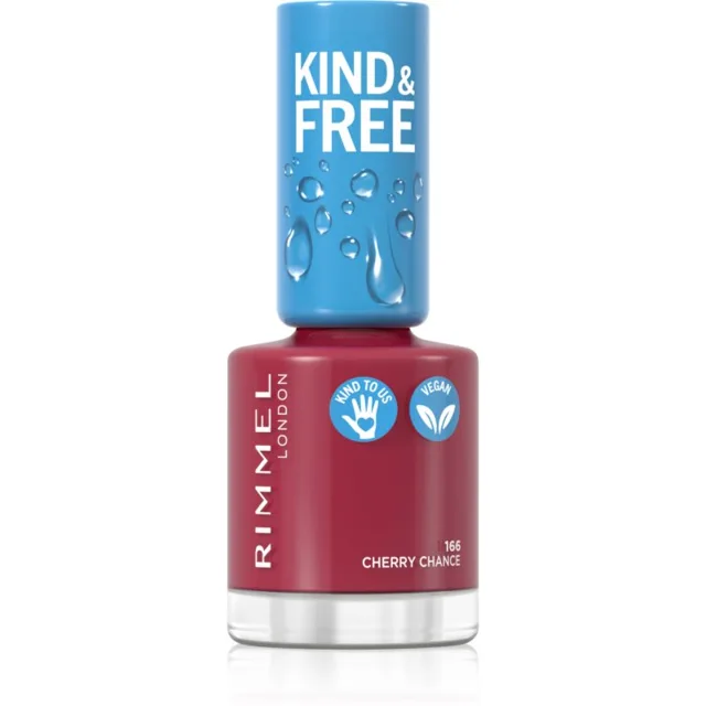 Rimmel Kind & Free lak na nehty odstín 166 Cherry Chance 8 ml