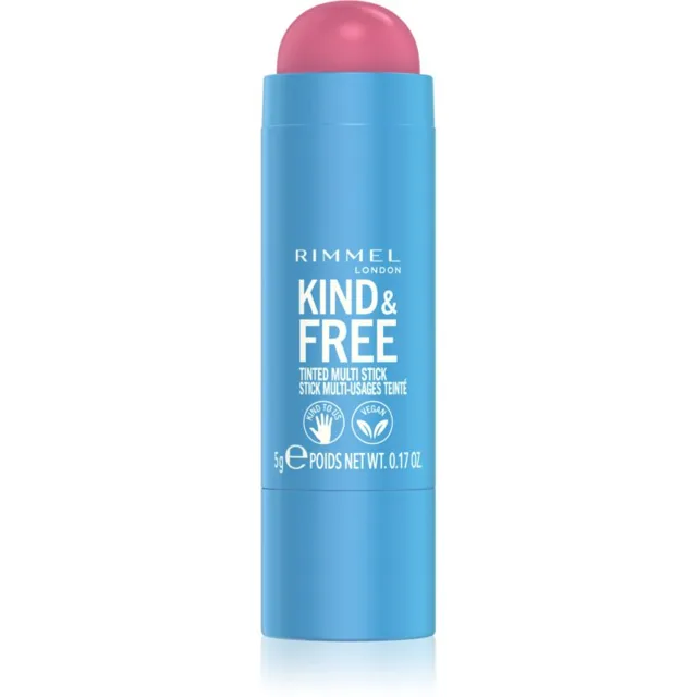 Rimmel Kind & Free multifunkční líčidlo pro oči, rty a tvář odstín 003 Pink Heat 5 g