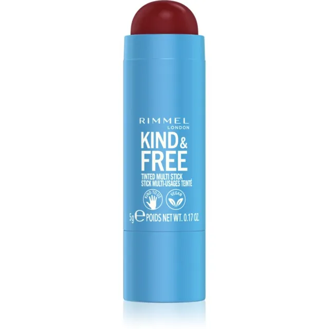 Rimmel Kind & Free multifunkční líčidlo pro oči, rty a tvář odstín 005 Berry Sweet 5 g