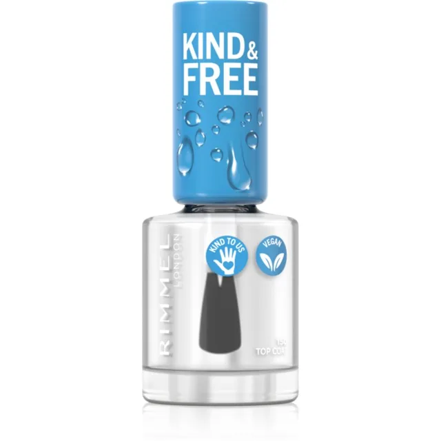 Rimmel Kind & Free vrchní lak na nehty odstín 150 Oxygen Wave 8 ml