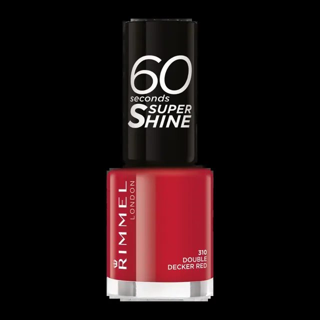 Rimmel Lak na nehty 60 Seconds Super Shine 310 Double Decker Red