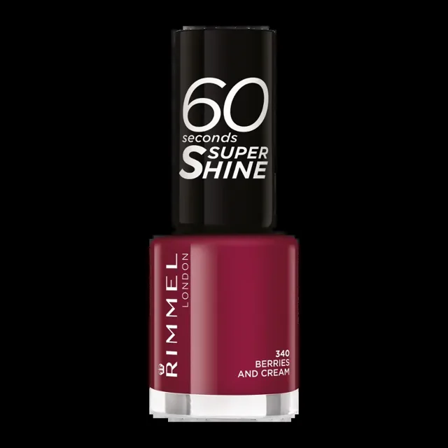 Rimmel Lak na nehty 60 Seconds Super Shine 340 Berries and Cream