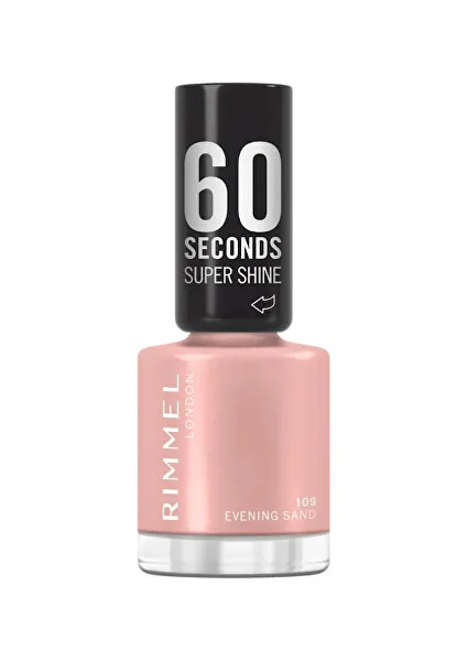 Rimmel London 60 Seconds Super Shine lak na nehty 8 ml – 109 Evening Sand