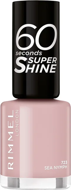 Rimmel London 60 Seconds Super-Shine lak na nehty – odstín 723 Sea Nymph, 8 ml