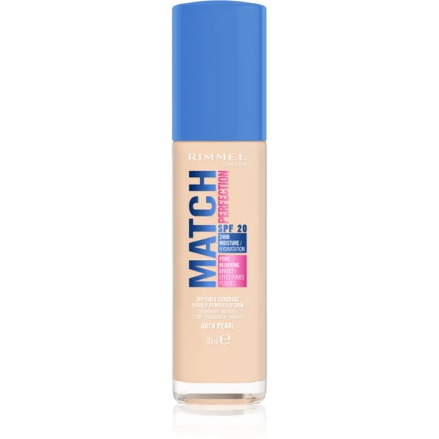 Rimmel Match Perfection tekutý make-up SPF 20 odstín 001N Pearl 30 ml
